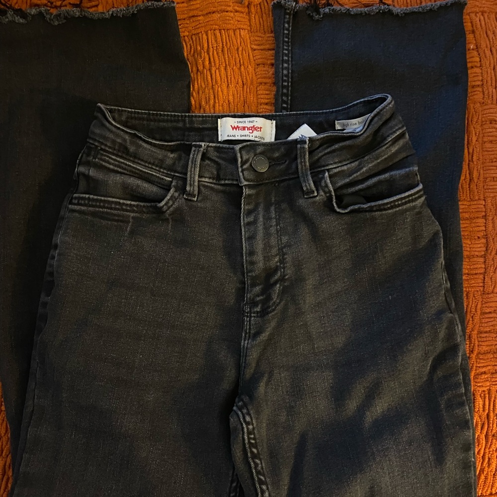 Wranglers high rise bootcut jeans